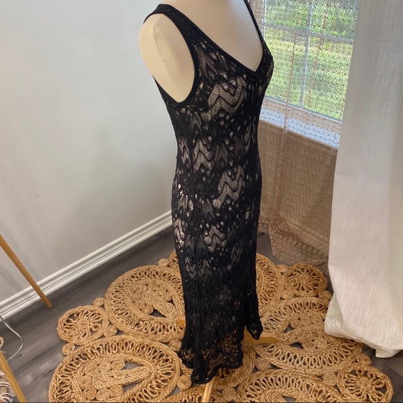 EILEEN FISHER Rare Crinkle Lace Dress - Picture 4 of 16
